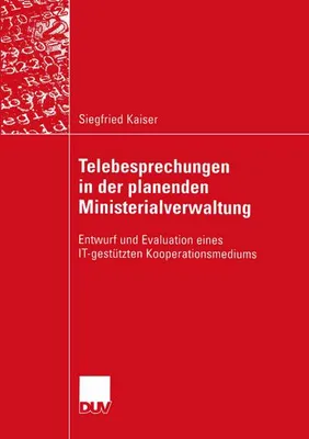 Obrázok produktu pre Telebesprechungen in der planenden Ministerialverwaltung