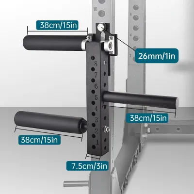 Immagine prodotto di Accessorio per estensione delle gambe - Attrezzo regolabile per flessione delle gambe - Accessorio per rack da squat - Macchina per l'allenamento delle gambe