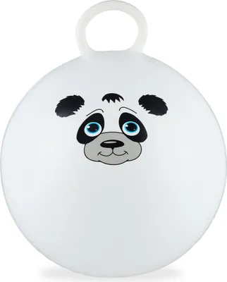 Zdjęcie produktu dla relaxdays Piłka do skakania Panda biała z motywem, Ø 45,0 cm, 1 szt.