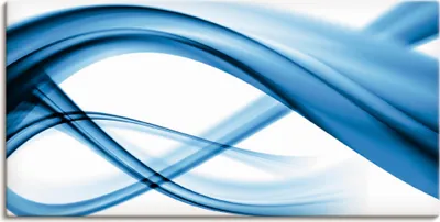 Produktbild von ARTland Leinwandbild Abstrakte Komposition (blau) Größe: 150x75 cm
