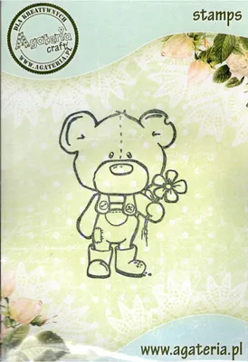 Image de Tampon - Ourson avec fleur - Agateria