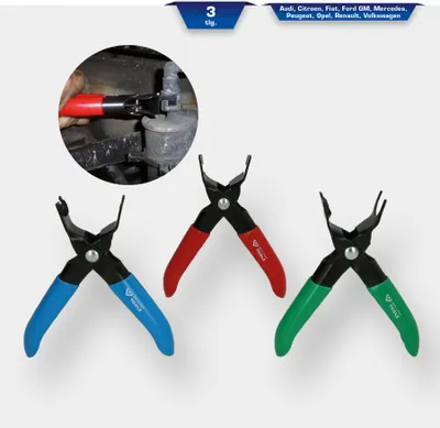 Obrázek produktu pro Sada kleští na odblokování palivového potrubí Brilliant Tools, 3 ks