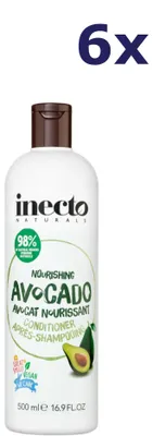 Produktbild von 6x Inecto Naturals Avocado-Spülung 500 ml