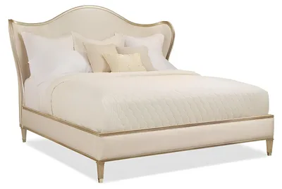 Produktbild von Luxus Klassisch Betten Königliches Stoff Bett Palast Hotel Doppelbett 180x200