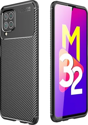 Produktbild von Mobigear Racing Samsung Galaxy M32 4G Hülle Flexibles TPU Backcover - Schwarz