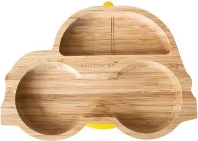Immagine prodotto di Piatto di bambù Masinuta, giallo, ecologico