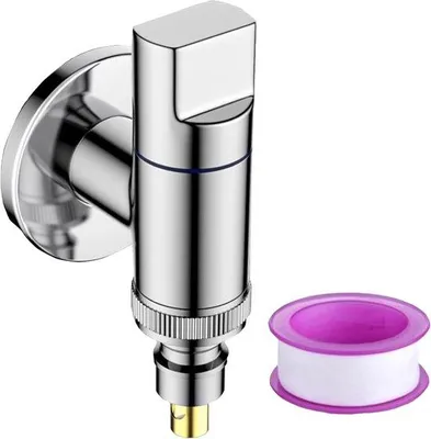 Produktbild von Badezimmerarmatur - Drehbare Armatur - Wandmontierte Badezimmerarmatur - Badezimmeraccessoires - Geeignet für Waschmaschinen - Garten - Badezimmer - Waschbecken - Silber -