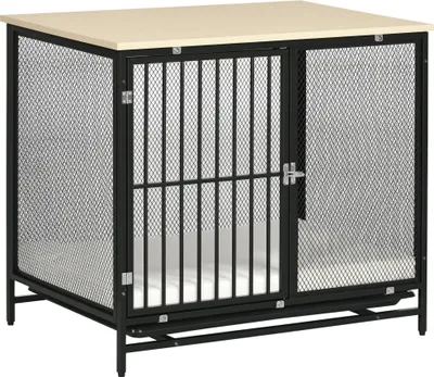 Immagine prodotto di Gabbia per cani PawHut, gabbia per animali domestici, trasportino per cani, cuccia per cani, per interni