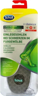 Obrázek produktu pro Scholl 3160543, Uni, Dospělý, Ortopedická vložka, Černá, 40-42, 2 kusů