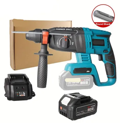 Image de Perceuse à percussion - Perceuse - Perceuse à percussion - Perceuse - 18V - Moteur sans balais - Batterie 3.0Ah