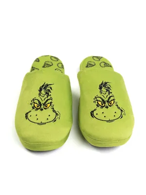 Produktbild von The Grinch Hausschuhe für Herren und Damen - Uni Puschen Schlappen Slipper Pantoffeln Grün 42-43