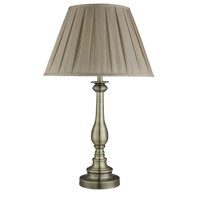 Zdjęcie produktu dla Współczesna lampa biurkowa Fiammingo stal mosiądz tkanina 1 światło E27