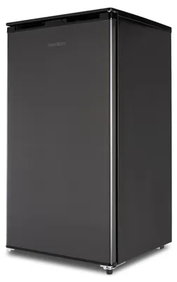 Produktbild von MEDION Kühlschrank mit Eiswürfelfach (90L Gesamt-Nutzinhalt 80L Kühlteil 10L Eiswürfelfach, transparente Gemüseschublade, freistehend, wechselbarer Türanschlag, höhenverstellbare Füße, MD37690) grau
