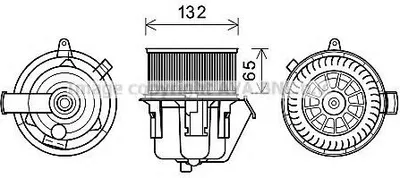 Produktbild von PRASCO Gebläsemotor CN8302 für CITROËN C3 II (SC)