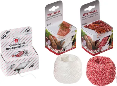 Produktbild von Westmark Grill- und Bratenschnur 60 m rot/weiß Polyester