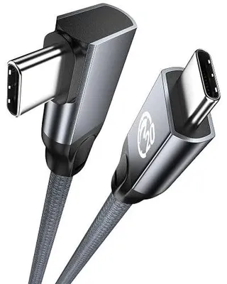 Zdjęcie produktu dla Kabel USB c do 100W 0.2M kątowy 90 szybkie ładowanie do ładowania