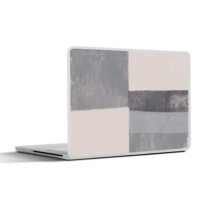 Produktbild von MuchoWow® Laptop Aufkleber Sticker Cover Geometrie - Formen - Grau - Würfel 36.5x27.5 cm - Laptop-Sticker