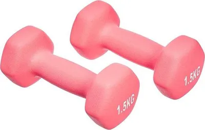 Obrázok produktu pre Fitness činka s červenou rukoväťou – 1,5 kg za kus