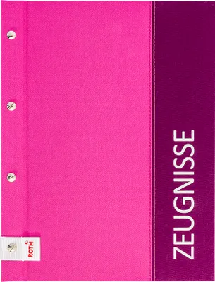 Produktbild von ROTH Zeugnismappe "Spectrum" DIN A4 pink inkl. 12 PP-Hüllen