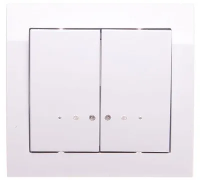 Obrázok produktu pre Ospel ŁP-2WS/00, Biela, IP20, 250 V, 10 A, 88 mm, 39 mm