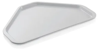 Produktbild von 10x WAS Germany Gastro Trapeztablett Tablett lichtgrau stapelbar 48 x 34 cm Serviertablett Fiberglasverstärkt