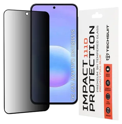Produktbild von Techsuit – 111D Privacy Full Glue Schutzglas für das Display mit Blickschutz für Samsung Galaxy A57 5G – schwarz