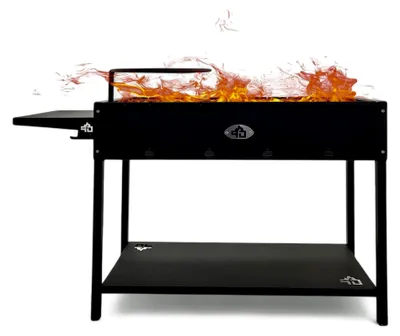 Produktbild von Mangal Batyr XL Schaschlikgrill 100 cm mit Ablage und Topfhalter