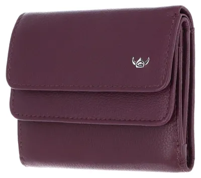 Imagen del producto de Golden Head Cuero monedero Madrid RFID Protect Überschlagbörse 1176 Aubergine morado oscuro