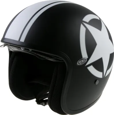 Immagine prodotto di Casco Premier Jet Vintage Star 9 BM, Nero , S (55/56 cm)