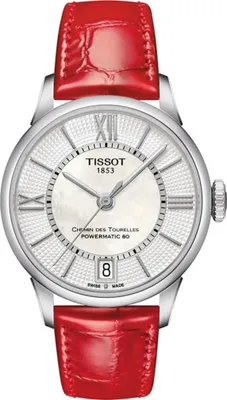 Zdjęcie produktu dla Zegarki damskie Tissot Analogue Automatic One Size Red/mother-of-pearl 32000648