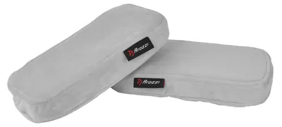Image de Arozzi Coussinets d’Accoudoirs - Mousse Mémoire de Forme - Velours - Gris