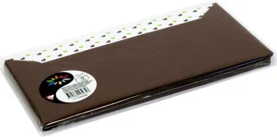 Zdjęcie produktu dla Clairefontaine IGEL koperty w kolorze czekoladowego brązu, 110 x 220 mm, 10 sztuk