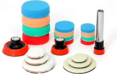 Produktbild von Dino KRAFTPAKET SET M14-Stützteller Polierteller 30mm/50mm/75mm Polierpad-Set