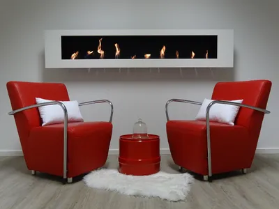 Produktbild von Ethanol & Gelkamin Kamin Wandkamin SRM-Design XXL Weiss Breite 180 cm
