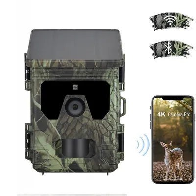 Produktbild von ZELURXX Wildkamera 36MP 4K Ultra-HD, WLAN, Nachtsicht, IP65 wasserdicht, Bewegungserkennung, Solarbetrieb, lange Standby-Zeit