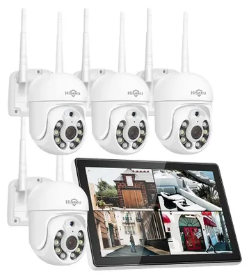 Produktbild von Überwachung CCTV-System, 10CH NVR, Nachtsichtfähigkeiten, 5MP PTZ-System, EU-Stecker, Keine