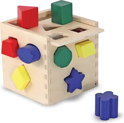 Produktbild von Melissa & Doug Shape Sorting Cube, Mehrfarbig, Sperrholz, Holz, Vorschulalter, Junge/Mädchen, 2 Jahr(e), 6 Jahr(e)