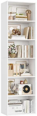 Immagine prodotto di Libreria a 6 ripiani FPB-714, 48 x 30 x 190,5 cm, bianca