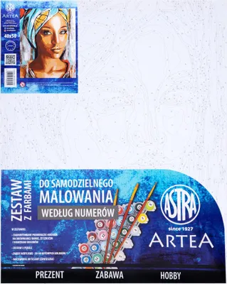 Image de Peinture par numéros 40x50cm Femme africaine Astra