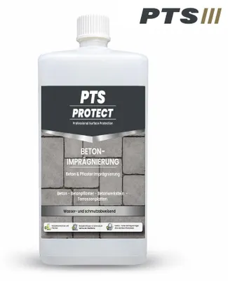 Produktbild von PTS Protect Betonimprägnierung – Wasserabweisender Tiefenschutz Steinimprägnierung 1 Liter