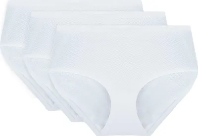 Obrázek produktu pro Vivisence 4013 3-pack bílé kalhotky M High