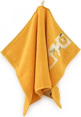 Produktbild von Handtuch, Baumwollhandtuch für Kinder, klein Pfirsiche 30x50 Gelb