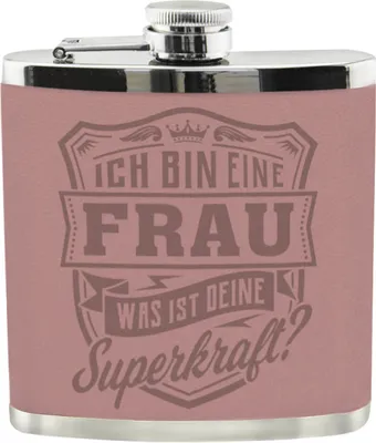 Produktbild von Personalisierter echter Kerl Flachmann- Frau