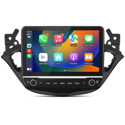 Produktbild von 10.1'' Carplay Android auto 2G+64G Android15 Autoradio Für Opel Adam 2013-2016 Opel Corsa E 2015-19 Adam GPS Navi SWC WIFI BT FM DSP RDS USB 2DIN DAB+