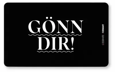 Produktbild von PPD Gönn dir Tray D@H, Frühstücksbrettchen, Brettchen, Frühstück, Resopal, Schwarz, 14.3 x 23.3 cm, 661331