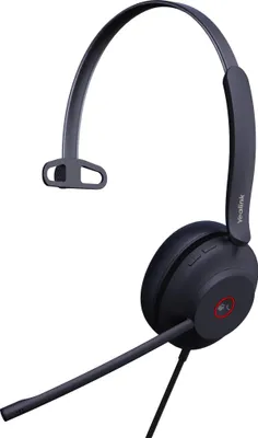 Image de Yealink UH37 Mono - Casque - sur les oreilles - filaire - USB - isolation phonique - noir -  pour Microsoft Teams (1308103)