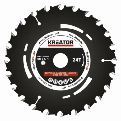 Produktbild von Kreissägeblatt für Tauchsäge 150 x 20 x 2 mm für Holz inkl. Reduzierringe - Nutenfräse - Durchmesser: 150mm