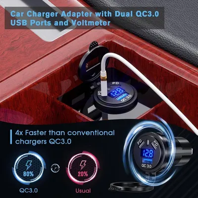Wasserdichter USB C Autolader mit, Hauptbild