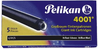 Immagine prodotto di 10x Pelikan® 310615 Cartuccia d'inchiostro 4001® GTP/5 nero brillante 5 cartucce