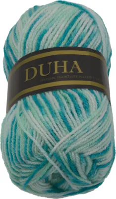 Obrázek produktu pro Příze DUHA - 50g / 150 m - Bílá,Tyrkysová,Modrá